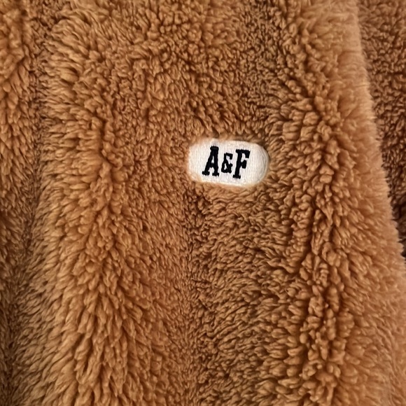 NWOT Abercrombie & Fitch Tobacco Brown Teddy Coat - Picture 3 of 5